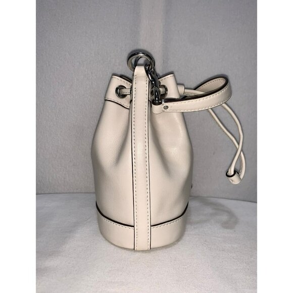 Coach Mini Bucket Bag Chalk Silver CR144 NO LONG STRAP - Picture 3 of 12